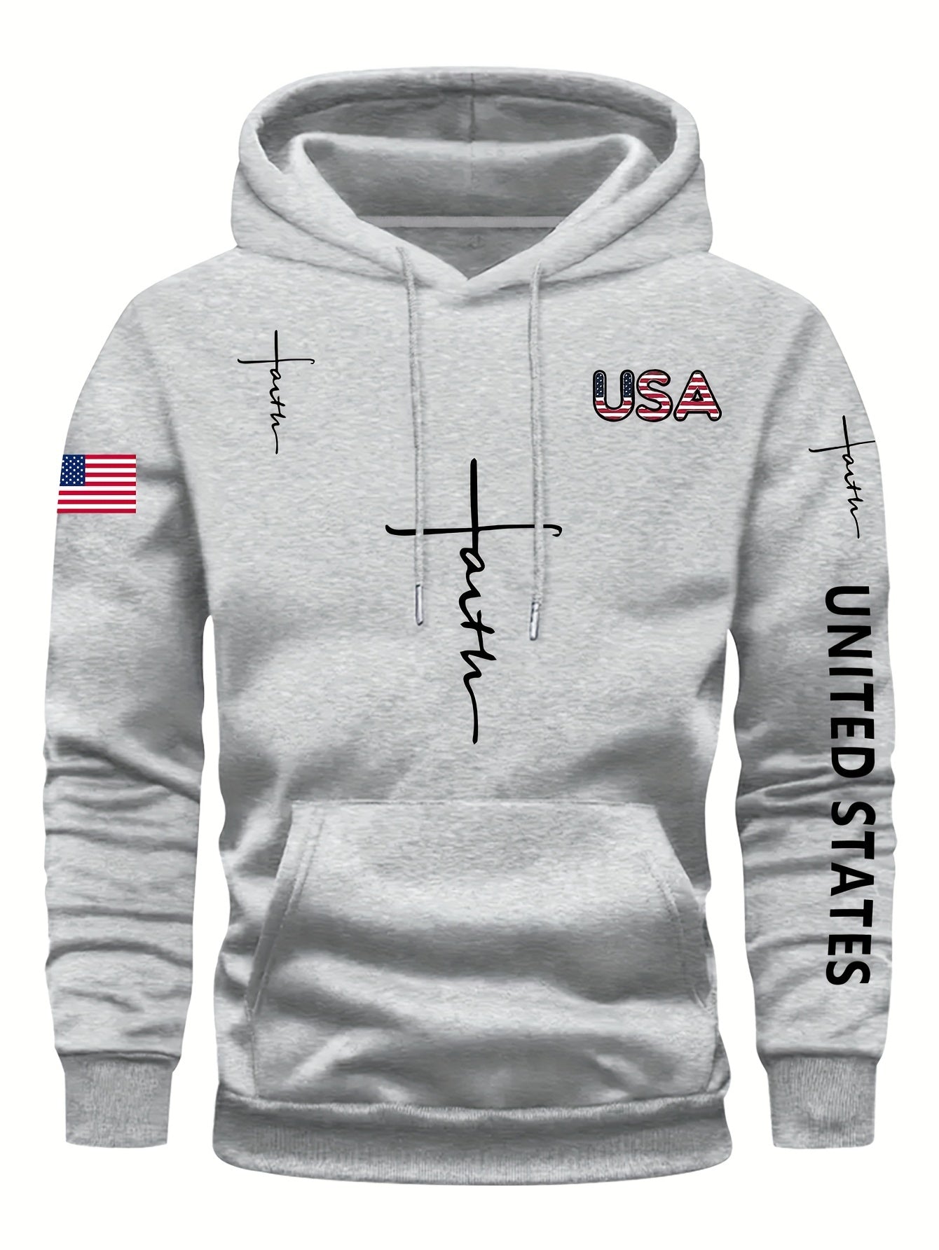 FAITH-Print, Kapuzenpullover für Herren mit warmem Fleece