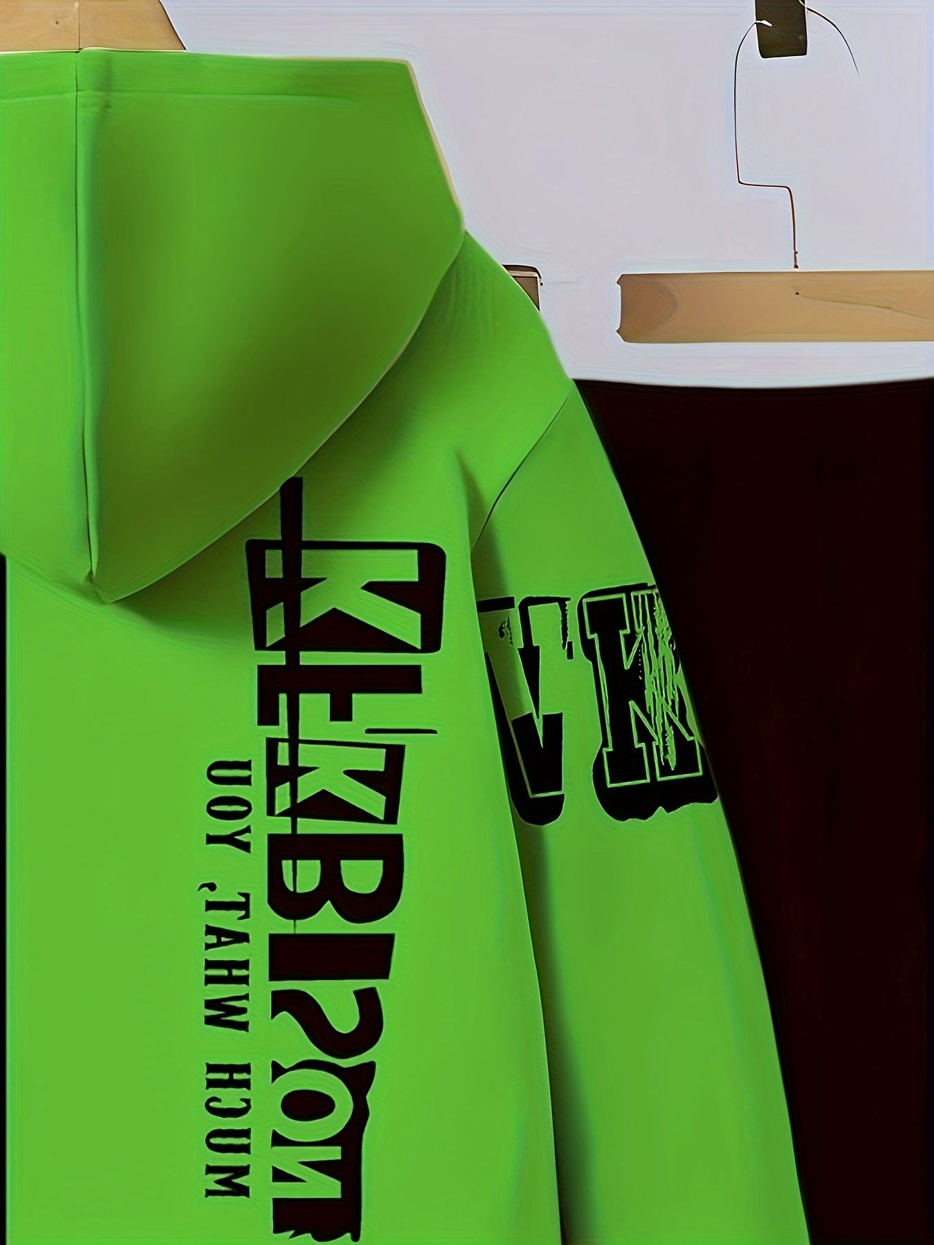 Lässiges Set aus Kapuzenpullover und Jogginghose für Jungen mit 3D-Geometrie-Print