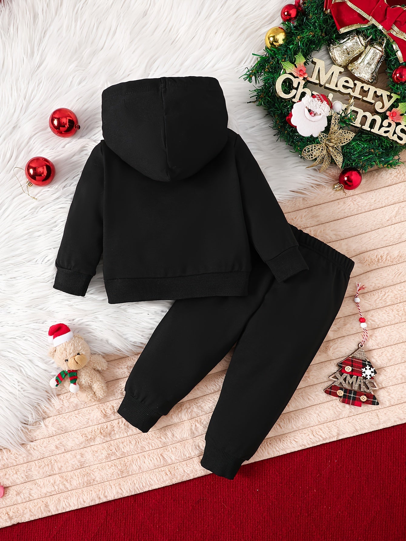 2-teiliges Set Outfit für Baby-Jungen, Pullover und Jogginghose „My First Christmas 2024“