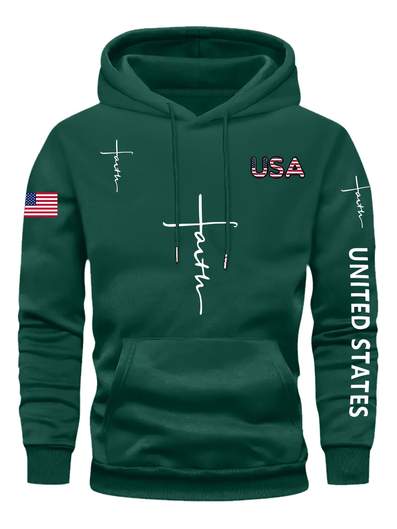 FAITH-Print, Kapuzenpullover für Herren mit warmem Fleece