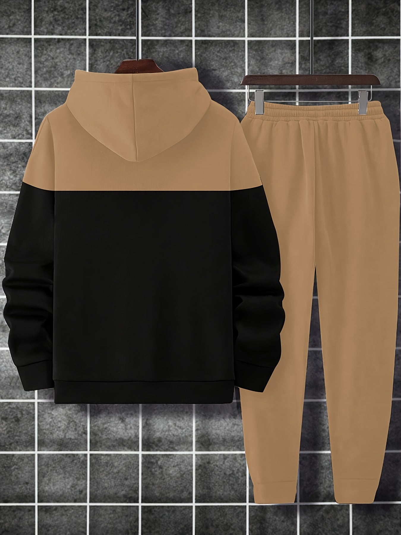 Balance Lässiges Kapuzenpullover- und Jogginghosen-Set für Herren