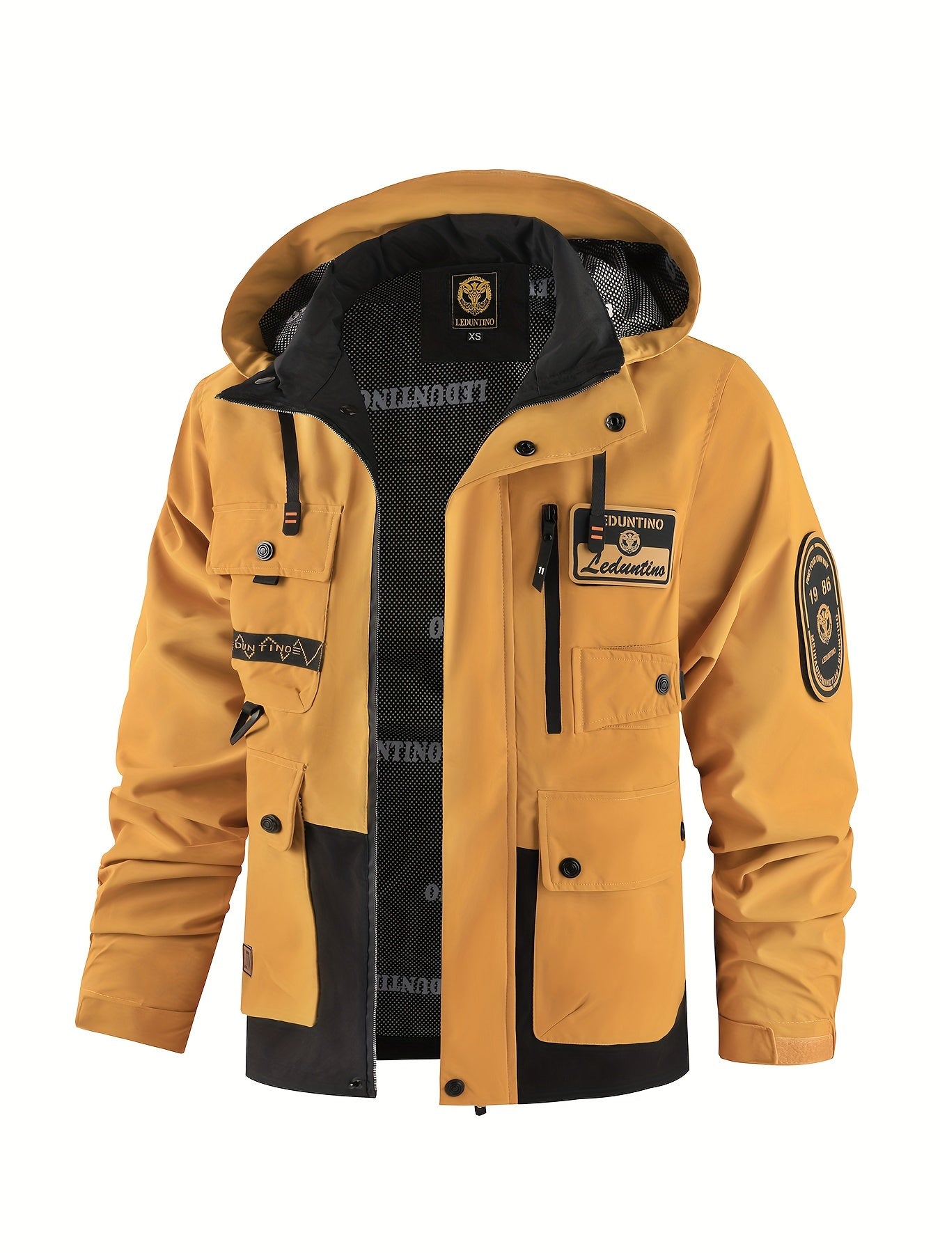 Neue Jacke für Herren Frühling/Herbst mit Kapuze, winddichte, warme Sturmjacke