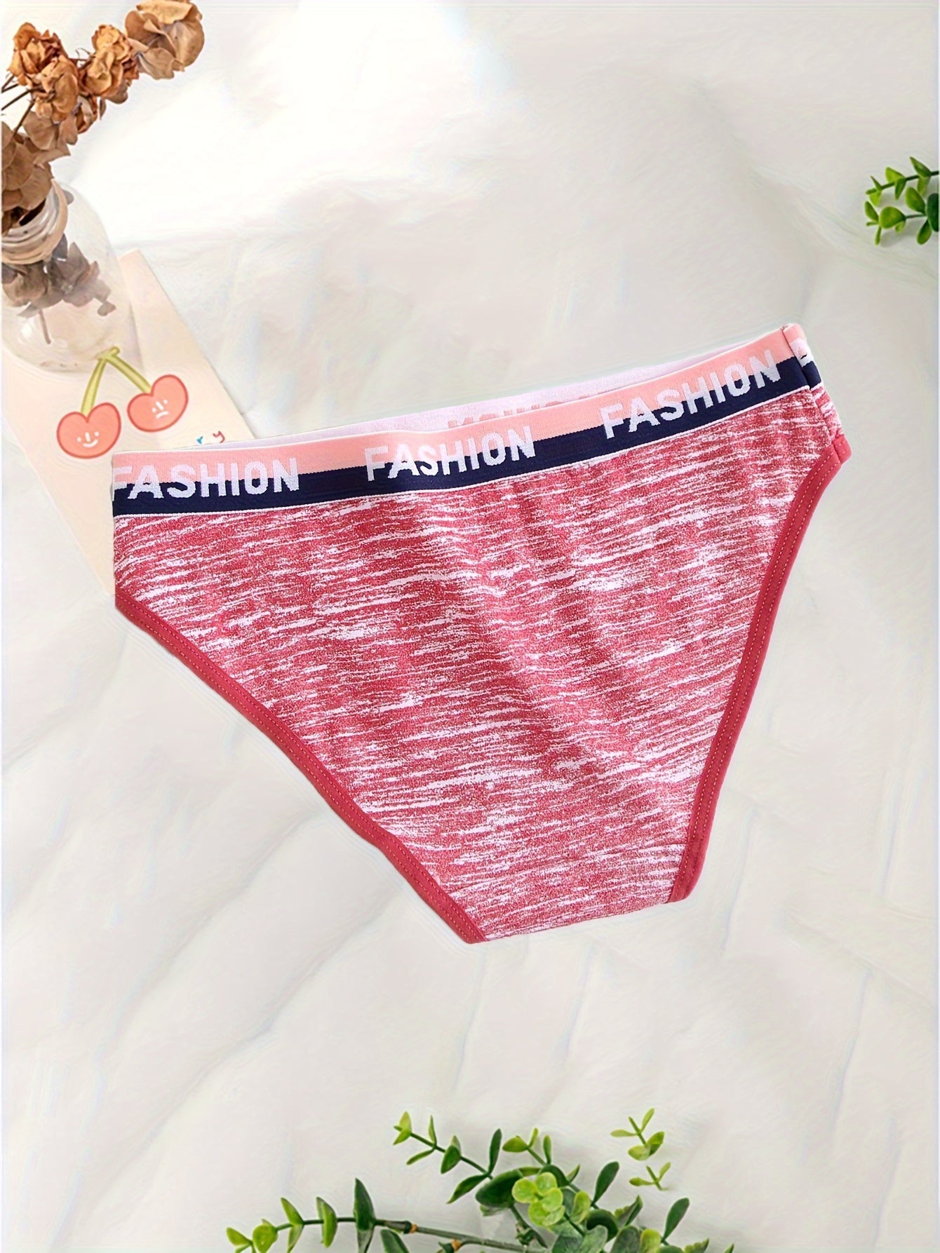 12 Stück Baumwoll-Slips mit Batikmuster für Damen atmungsaktiv