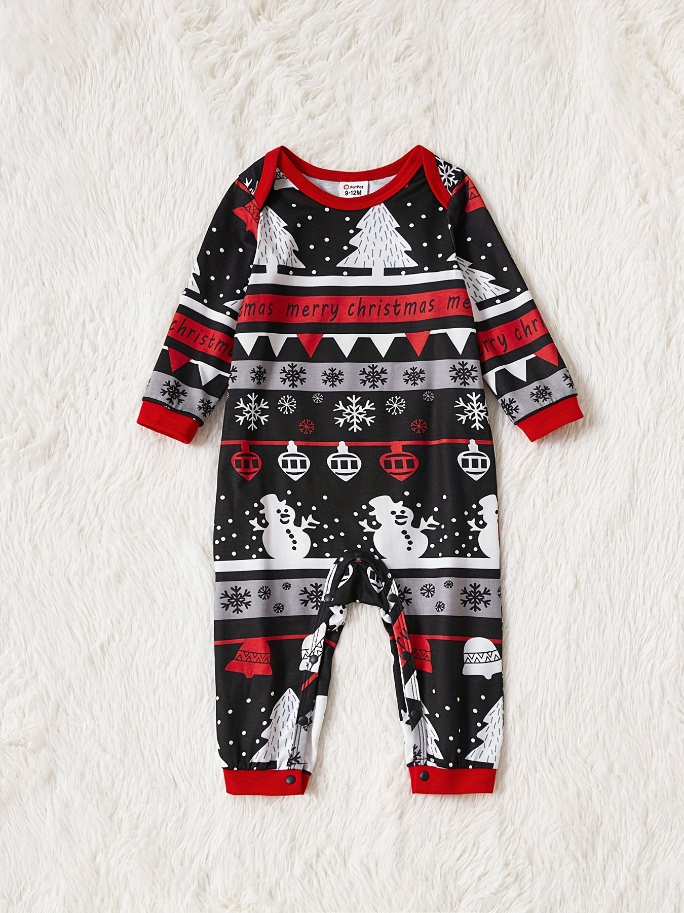 PatPat Weihnachts-Schlafanzug-Familien-Set