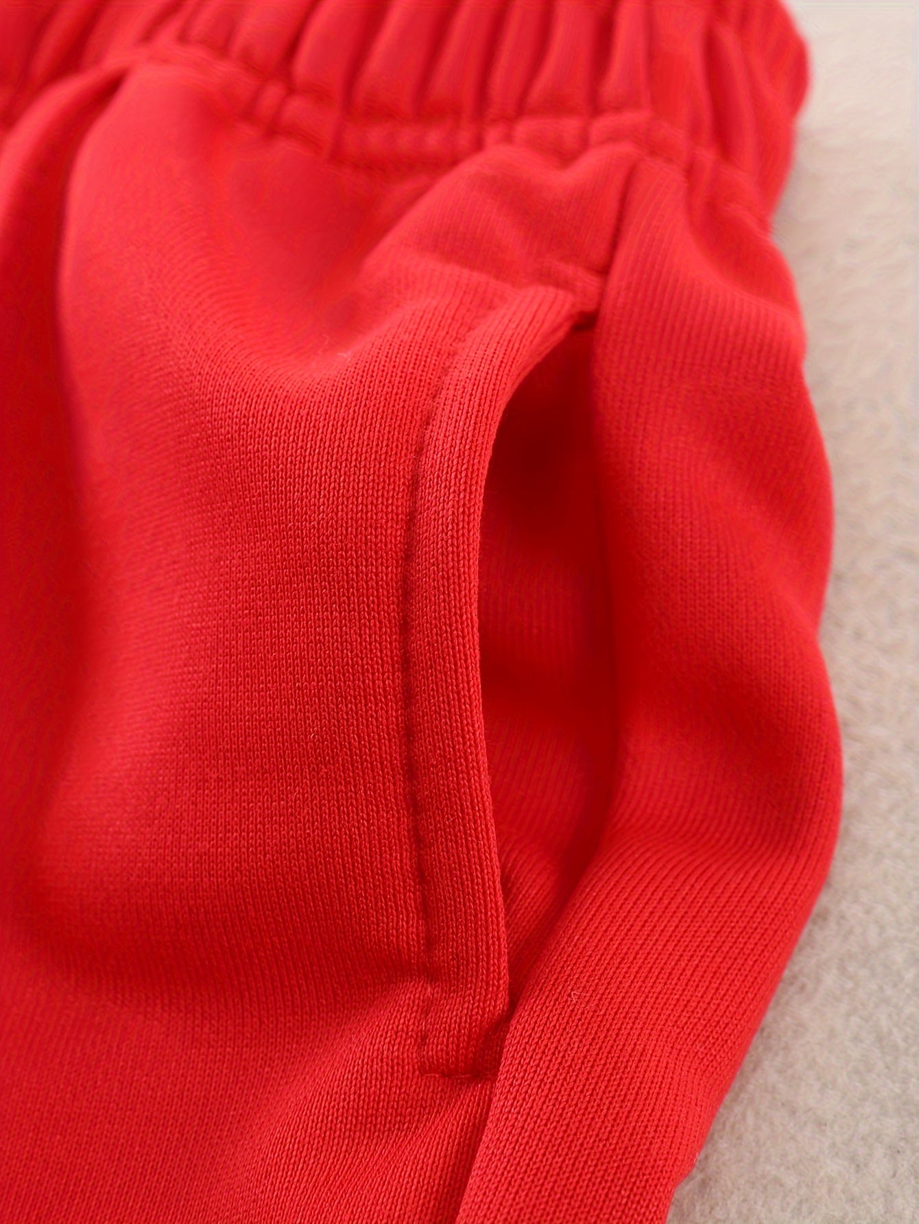 Einfarbige Outfits für Mädchen, 2-teilig, Pullover + Hose mit weitem Bein