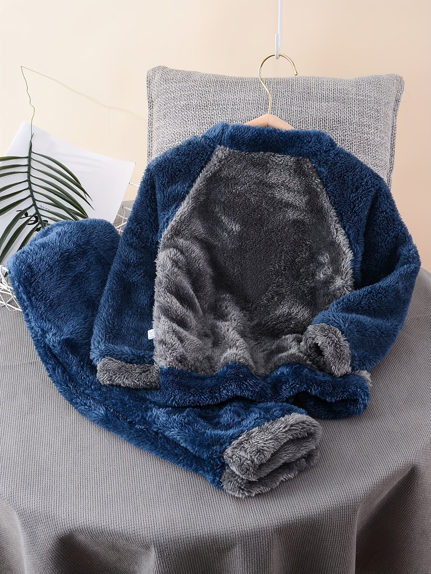 2-teiliges Jogging- Schlafanzug Set für Jungen Fleece bestickt