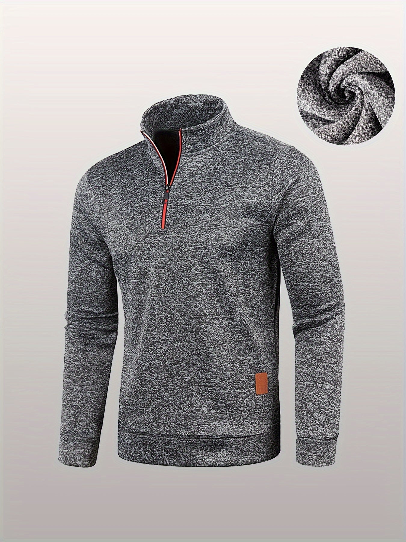2-teiliges Sweatshirt/Pullover Set mit halbem Reißverschluss für Herren