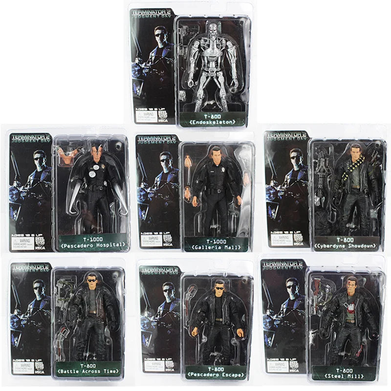 NECA The Terminator T-800 T-1000 PVC Actionfigure