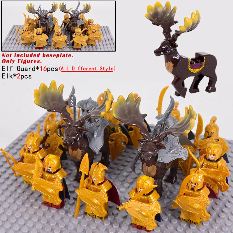 Brickpanda / Die Elfen, Soldat oder Orks Armee Figuren SETS Bausteine