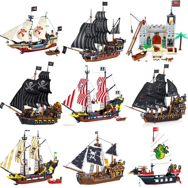 Bausteine-Set Piratenschiff Militär Piraten Royal Guards