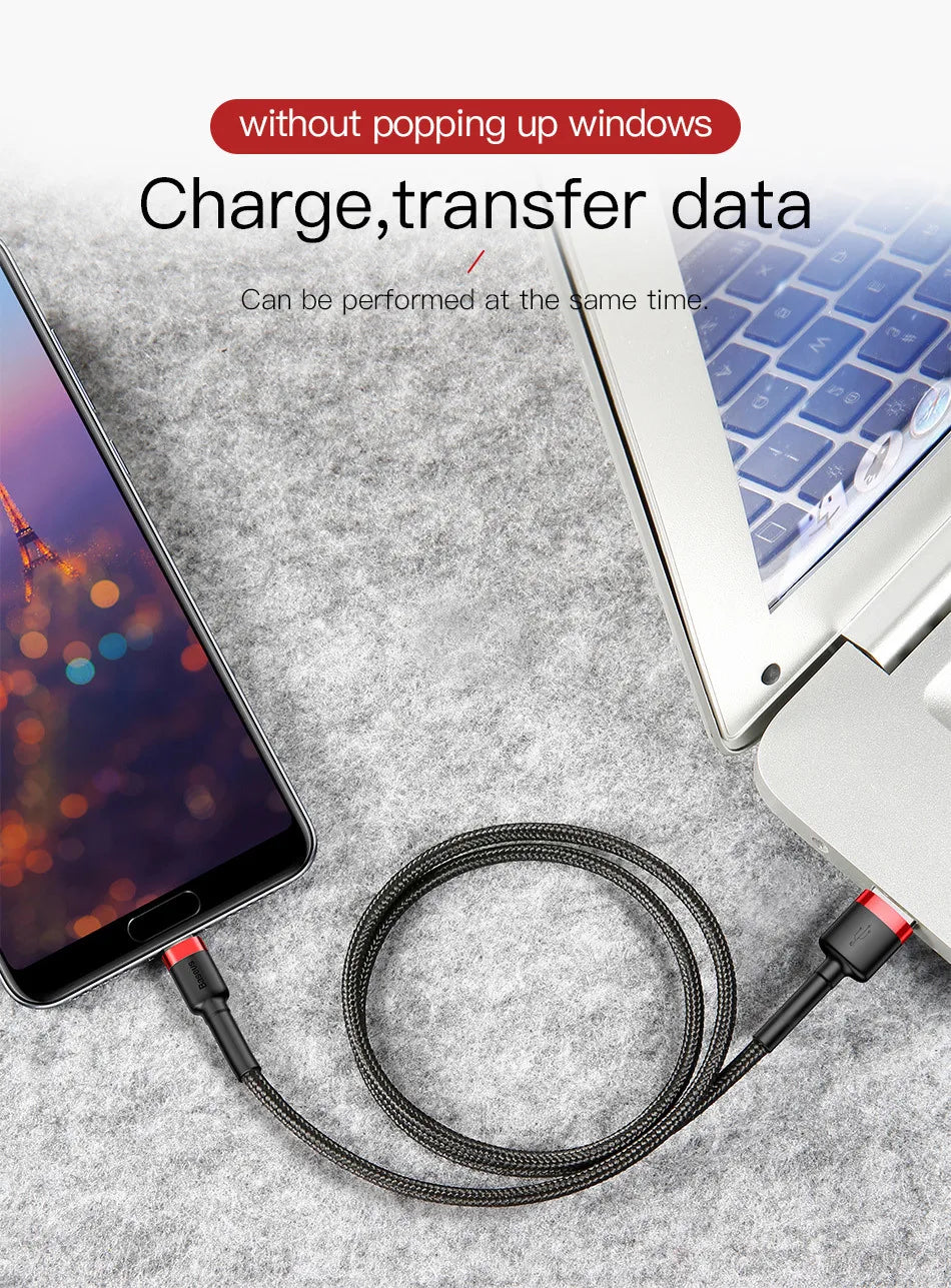 Baseus Typ-C-Kabel Quick Charge 3.0 USB-C-Schnellladung