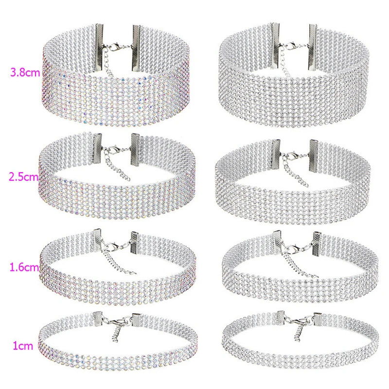 SUMENG 2024 Modeschmuck Halskette Strass