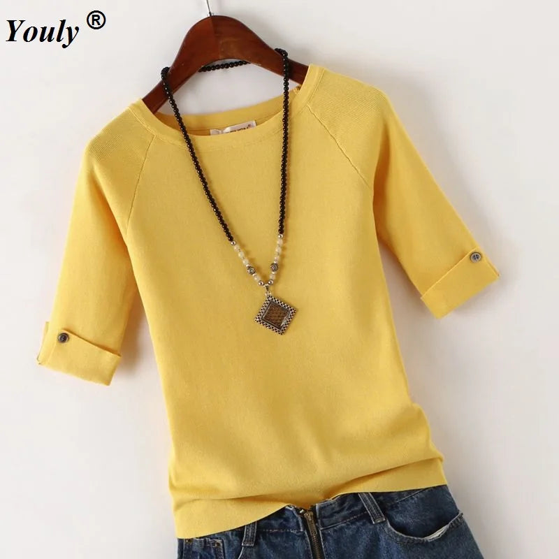 BELLYQUEEN Pullover kurzarm