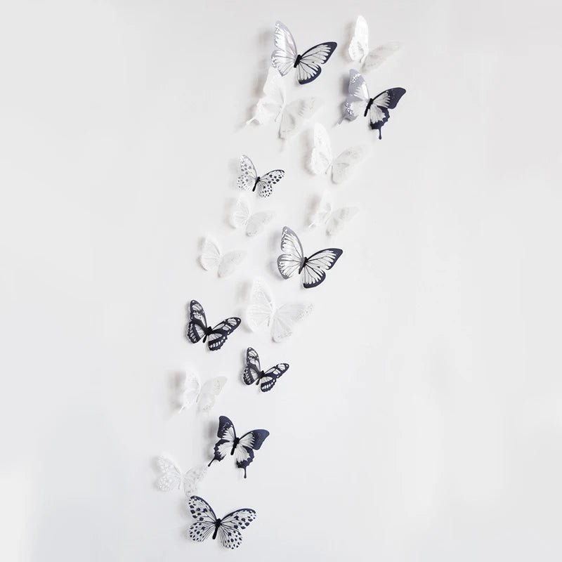 18 Teile/satz 3d Kristall Schmetterling Wandaufkleber