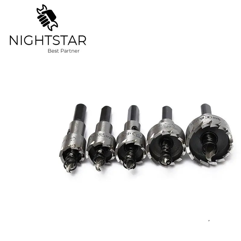 5Pcs Hartmetall HSS Bohrer Edelstahl Metall Legierung Set