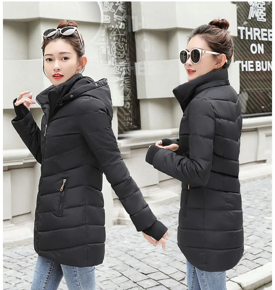 Damen Winterjacke Mantel Parka Jacke