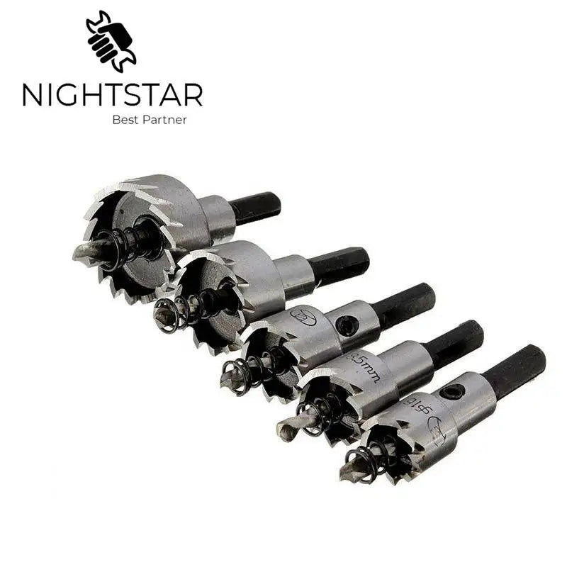 5Pcs Hartmetall HSS Bohrer Edelstahl Metall Legierung Set