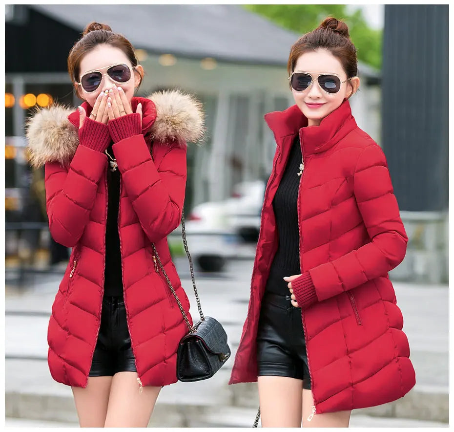 Damen Winterjacke Mantel Parka Jacke