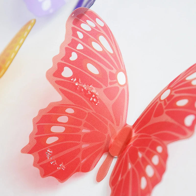 18 Teile/satz 3d Kristall Schmetterling Wandaufkleber