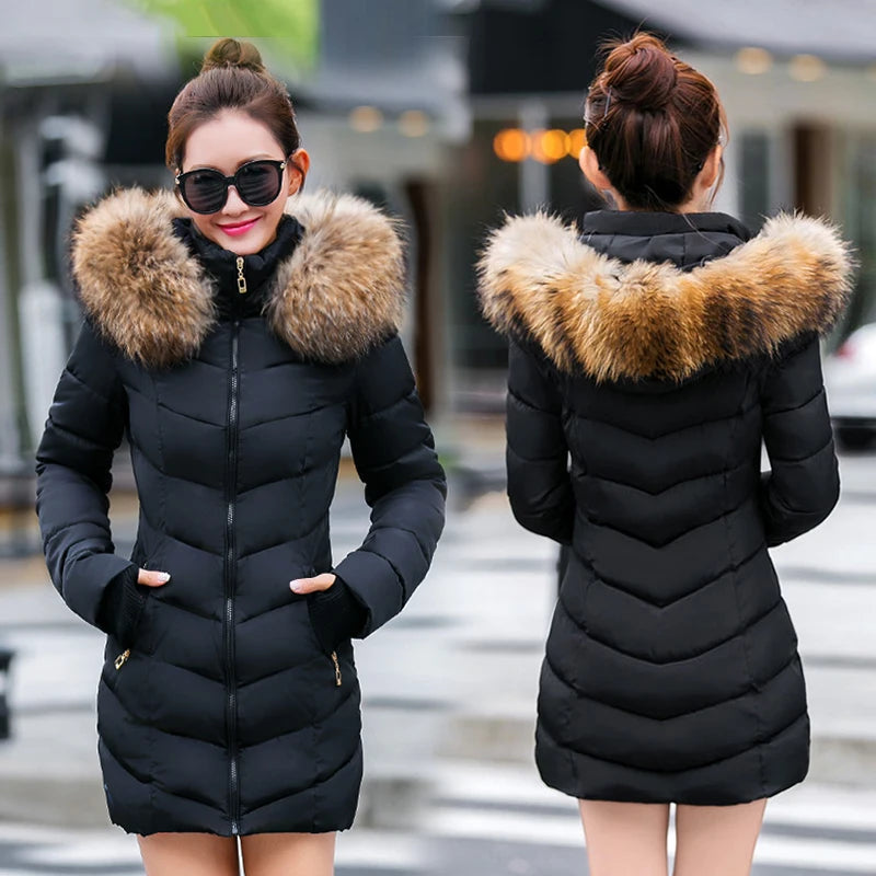 Damen Winterjacke Mantel Parka Jacke
