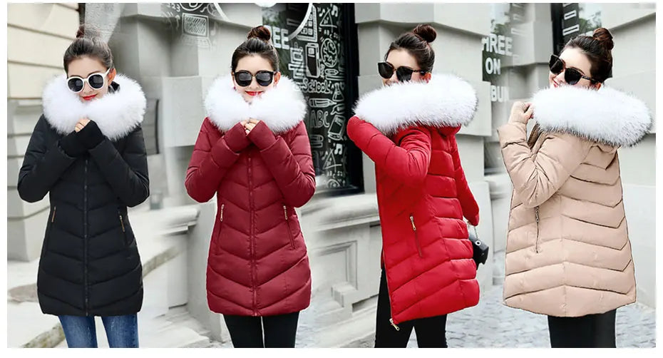 Damen Winterjacke Mantel Parka Jacke