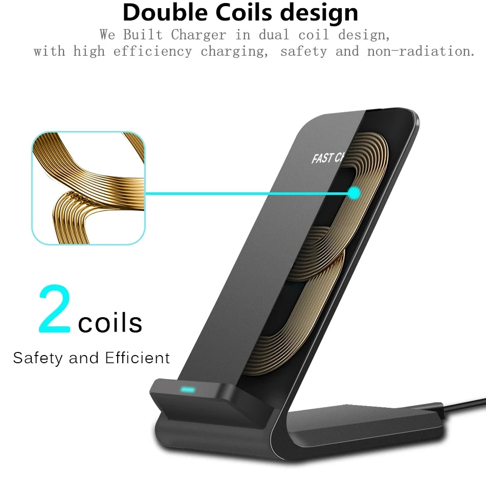30w kabelloses Schnellladegerät 2in1 für Samsung, I Phone