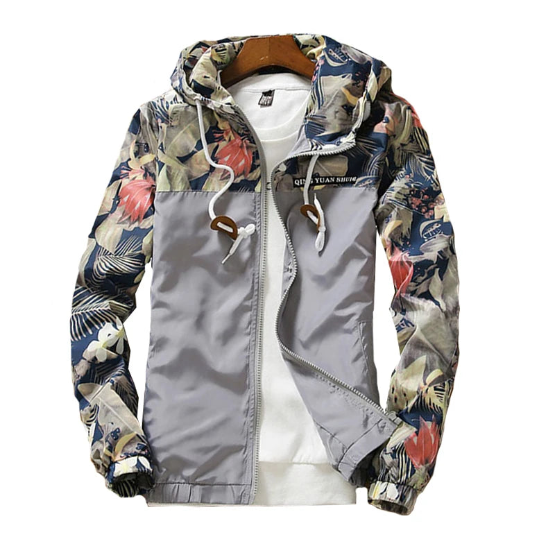 Woqn Damen Kapuzenjacke Blumen 2024