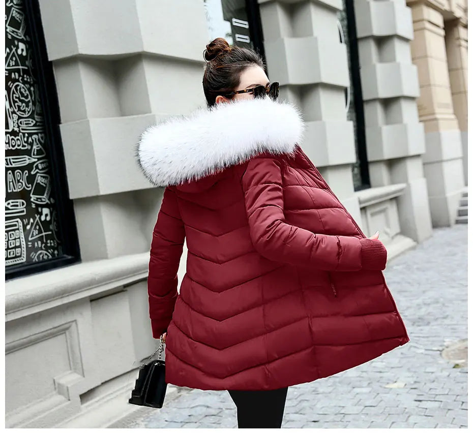 Damen Winterjacke Mantel Parka Jacke
