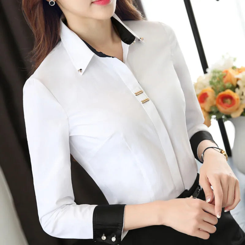 Langarm Shirt Patchwork Pailletten Baumwolle