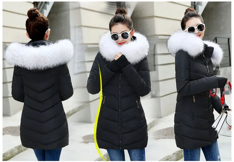 Damen Winterjacke Mantel Parka Jacke