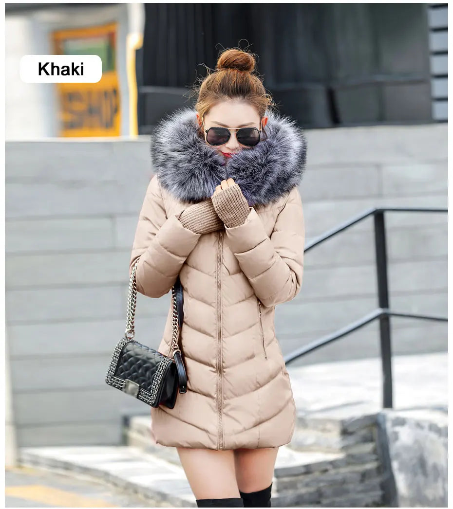 Damen Winterjacke Mantel Parka Jacke