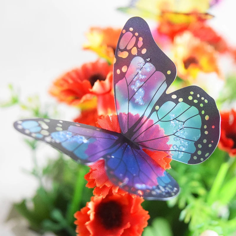 18 Teile/satz 3d Kristall Schmetterling Wandaufkleber