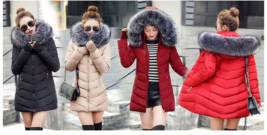 Damen Winterjacke Mantel Parka Jacke