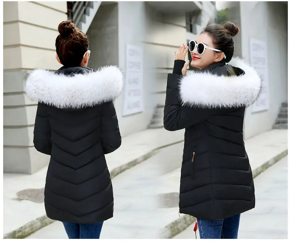 Damen Winterjacke Mantel Parka Jacke