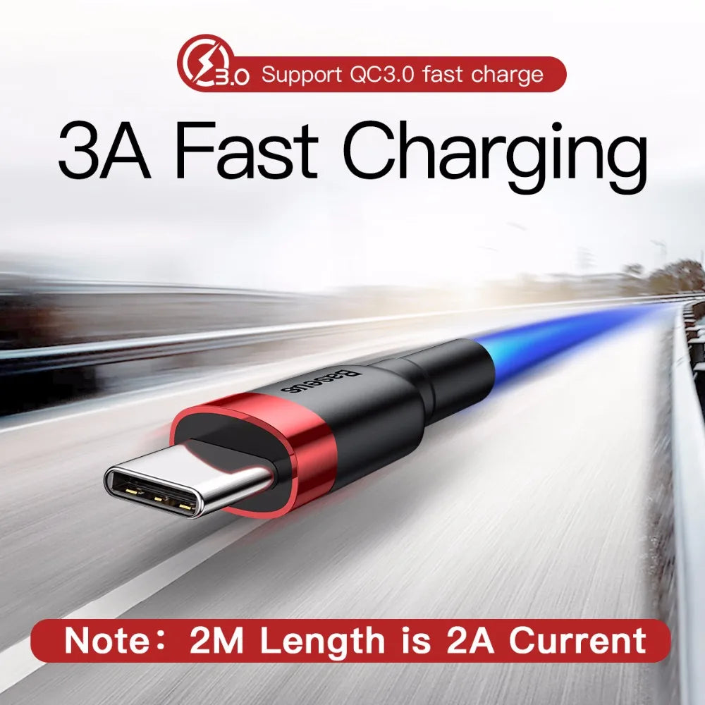 Baseus Typ-C-Kabel Quick Charge 3.0 USB-C-Schnellladung