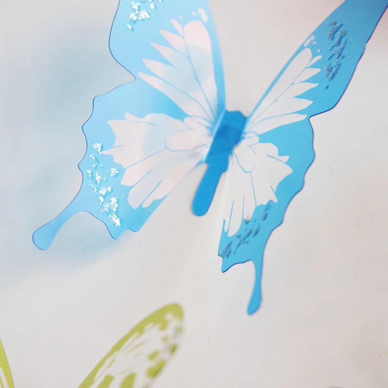 18 Teile/satz 3d Kristall Schmetterling Wandaufkleber