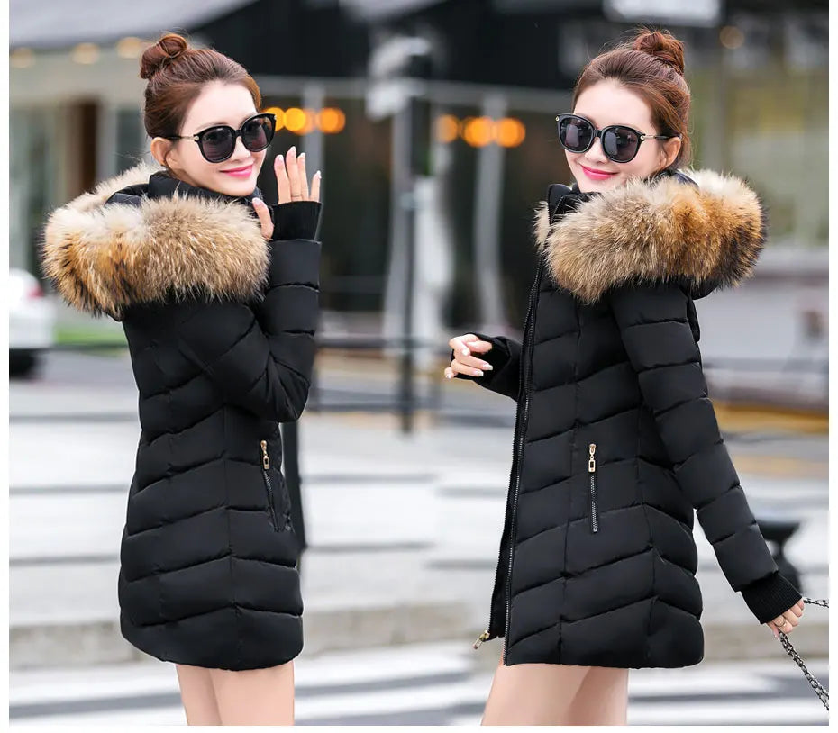 Damen Winterjacke Mantel Parka Jacke
