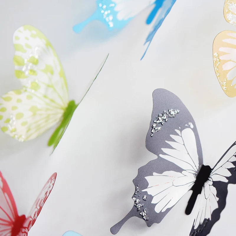18 Teile/satz 3d Kristall Schmetterling Wandaufkleber