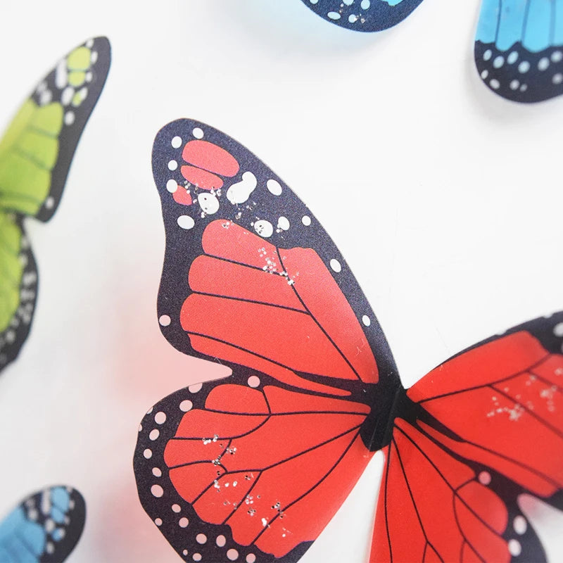 18 Teile/satz 3d Kristall Schmetterling Wandaufkleber