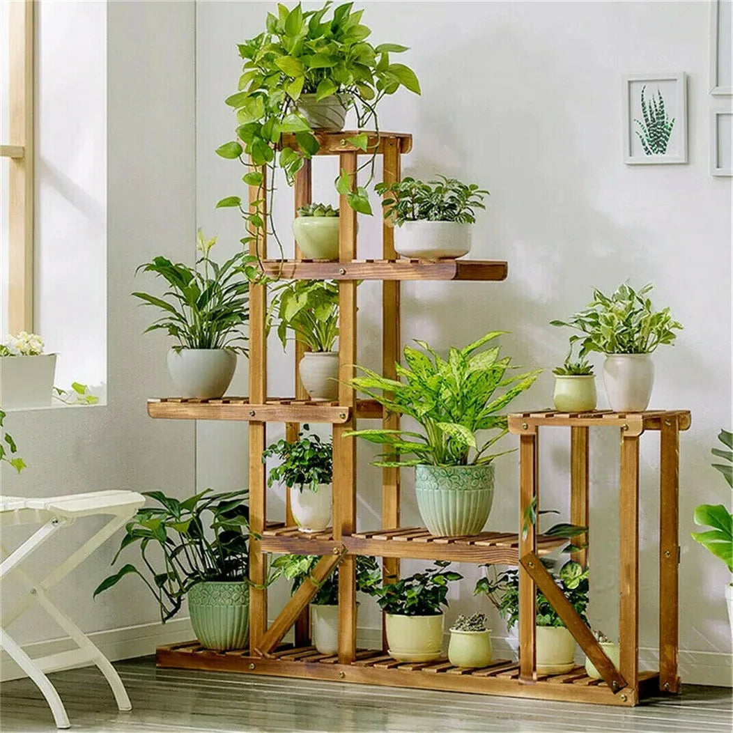 Holzständer Regal für Pflanzen