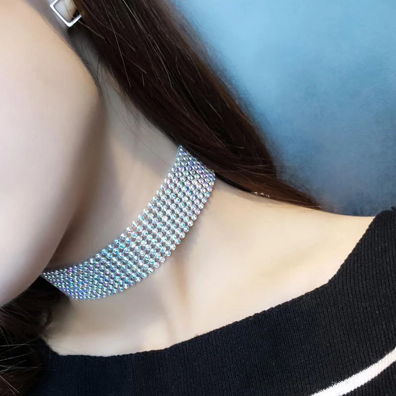 SUMENG 2024 Modeschmuck Halskette Strass