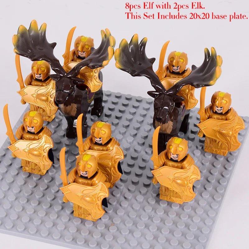 Brickpanda / Die Elfen, Soldat oder Orks Armee Figuren SETS Bausteine