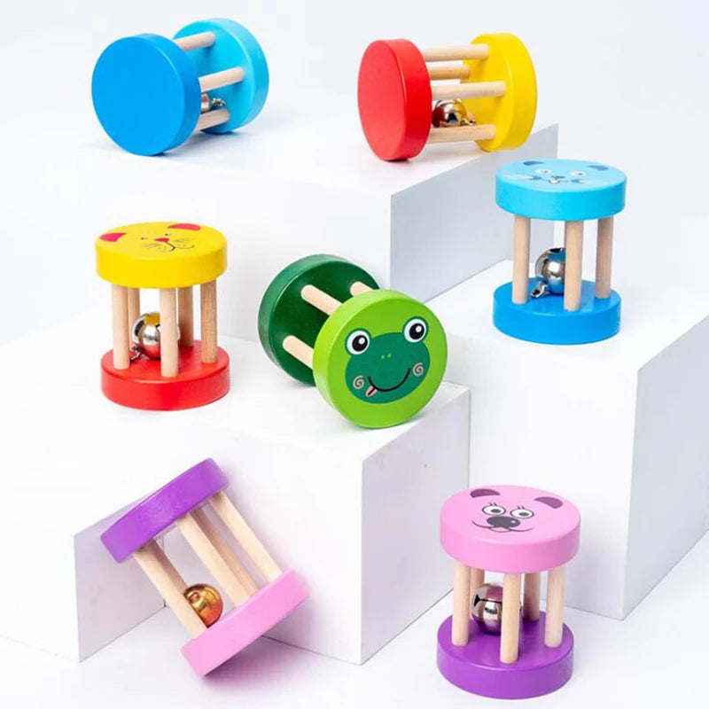 Montessori Holz Rasseln Xylophone uvm. für Baby Krippe Spielzeug