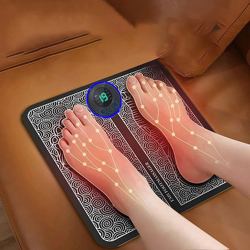 Fußmassage Sohle Massagepad Füße Muskelstimulation 8 Modi 19 Stufen