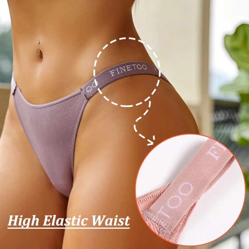6 Teiliges Damen Unterwäsche Set aus Baumwolle / Slips