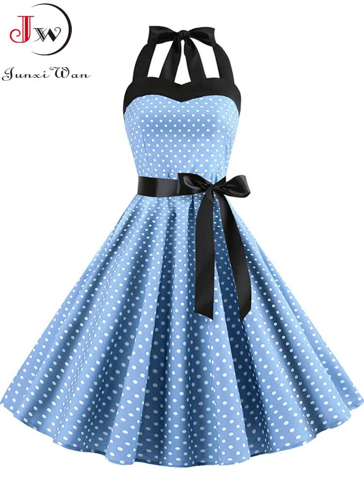 Polka Kleid Vintage 50s 60s Style