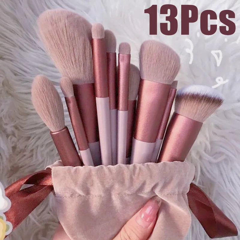 13 teiliges Makeup Pinsel Set Lidschatten Kosmetikpinsel
