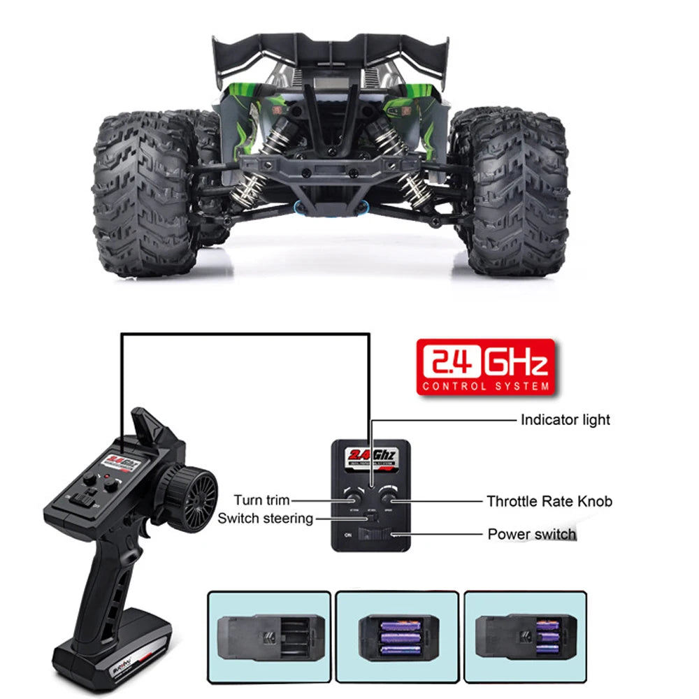 Großes RC-Autos 4WD Offroad-Monster-Truck ferngesteuert