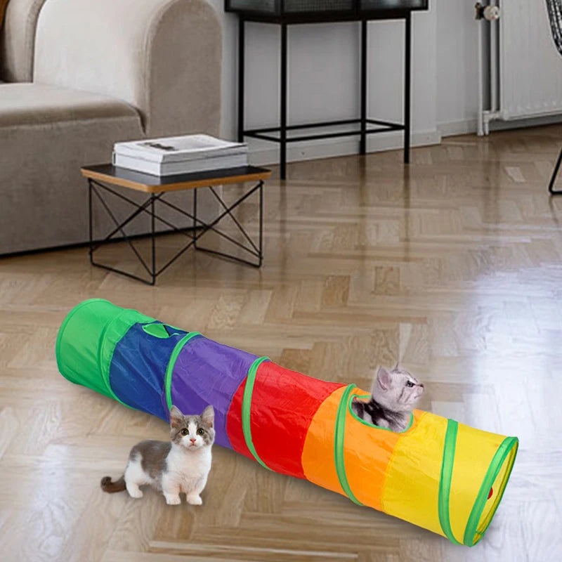 Katze Tunnel Röhre Faltbare Katze Spielzeug Kätzchen Training Interaktives Spaß