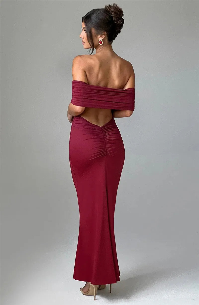 Mozision langes eleganter Kleid